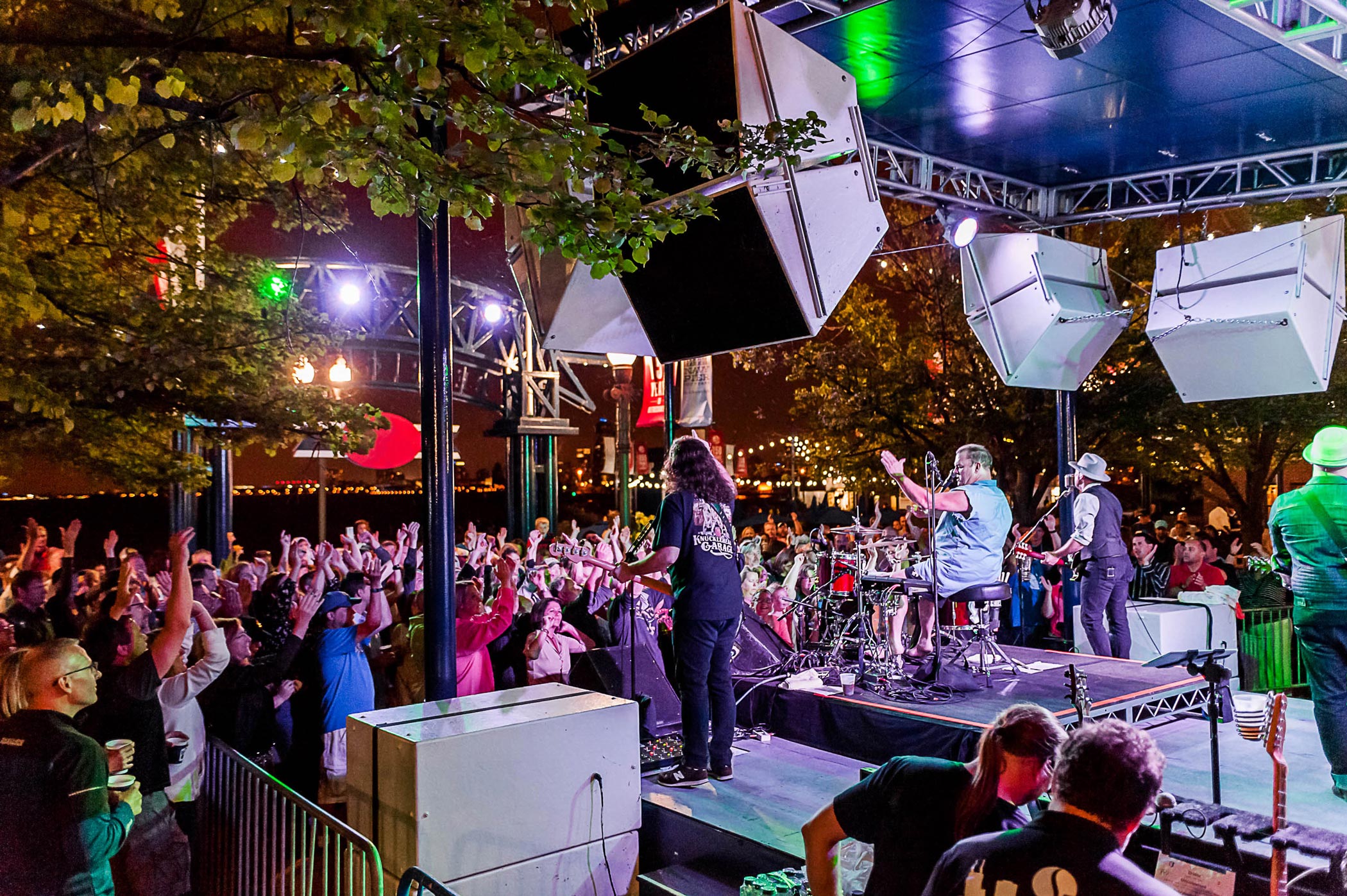 Band and Audience at Live on the Lake at Navy Pier